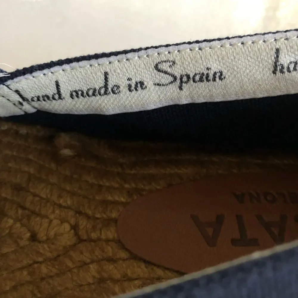 VISCATA Women’s Navy Espadrilles NWOT Sz 42
